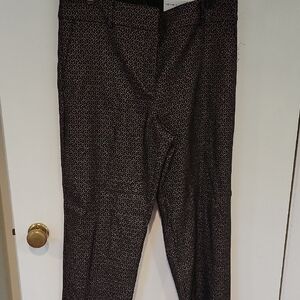 Ann Taylor Factory Black & Gold Dress Pants